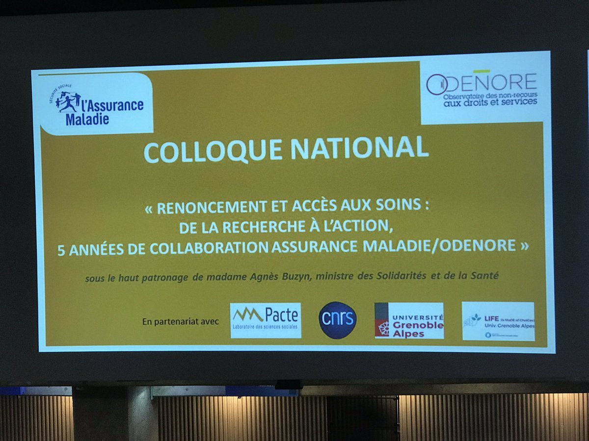 LIFE_UGA's tweet photo. Colloque national Renoncement et accès aux soins : Life bien représenté avec la participation de Jean-Louis Pépin @LaboratoireHP2 @PACTE_grenoble @IAB_Officiel https://t.co/zuaplUFrZZ