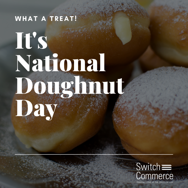 You should enjoy a donut today!!! 🍩

#NationalDoughnutDay #Donuts #HappyFriday #Friday #ATM #ATMManagement #ATMProcessor #TeamSwitch