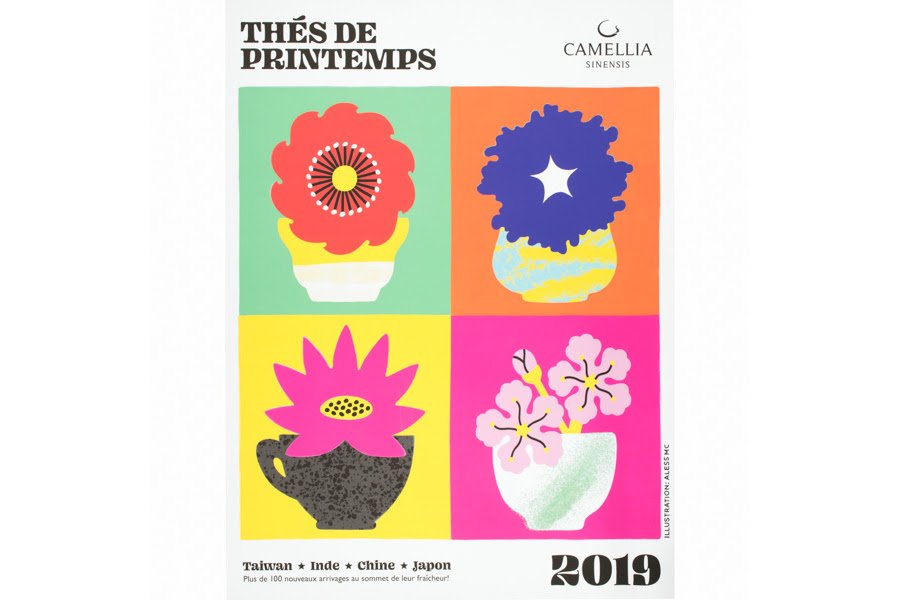 This year’s colourful pop-art style poster carries the excitement of our 2019 spring travels. 

camellia-sinensis.com/en/affiche-the…