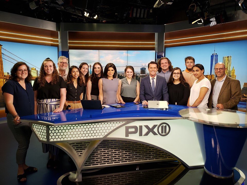 We enjoyed hosting @jeffmorosoff and his #PublicRelations and #Journalism students from @HofstraU - on set with @TamsenFadal and @JohnMullerTV