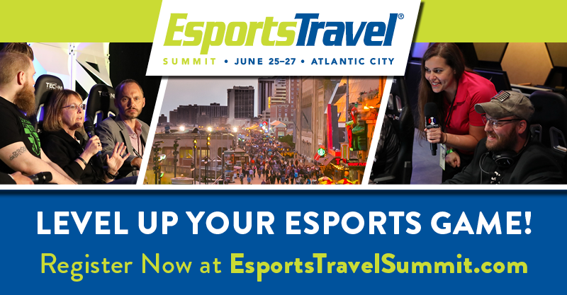 Want to learn more about the world of esports? Level up your esports game at the EsportsTravel Summit, June 25-27, 2019, in Atlantic City. Register now: lnkd.in/gWYU29v