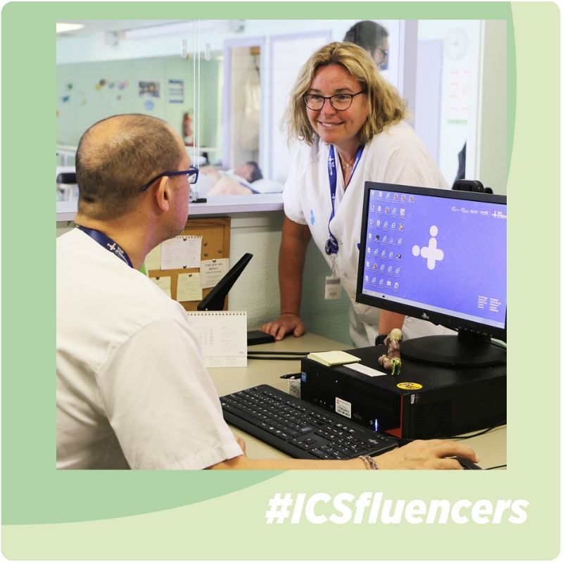 icscat's tweet photo. Avui acaba una setmana intensa seguint la @cheloalvarez00, a @vallhebron i a l'@esthermormarco a l'@hgermanstrias
Avui les dues s'acomiaden!
#S9EM #S9CA
Cada divendres se'ns fa difícil dir adéu a les #ICSfluencers però dilluns comencen 2+ https://t.co/fROLuF0o49