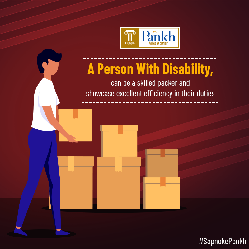 TRRAINindia's tweet image. Dedication &amp;amp; hard work are important for the success of any retail organisation. Hire a #PersonwithDisability &amp;amp; offer them an opportunity to showcase their skills.
To know more about the roles that persons with disabilities can offer, write to info@trrain.org
#SapnoKePankh #PwD