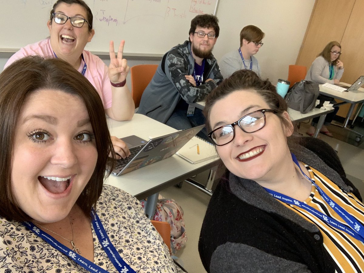 aharlan161's tweet photo. Ready for session 3 of @fcpsoit #IFLLEX #digikeepers with these folks! @MrsAtallah13 @mshuffgms @MrsKGray_Math https://t.co/BNpsWMwsk6