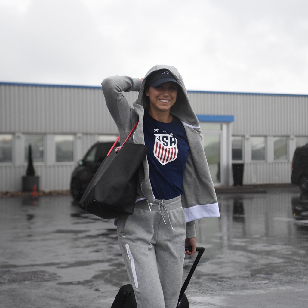 USWNT's tweet photo. Destination: Reims, France ✈️ 🇫🇷 

#FIFAWWC, WE’RE COMING‼️ https://t.co/nCbzjMPNGG