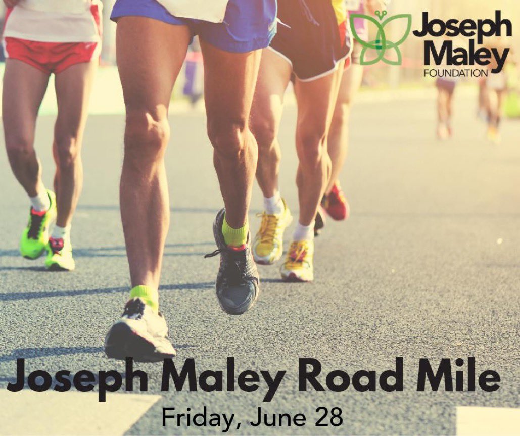 JosephMaleyJMF's tweet photo. We're just THREE weeks away from the inaugural Joseph Maley Road Mile! Fast course, four heats, and a 1,000 dollar prize purse means that this event has something for everyone! Open to participants of ALL abilities. Register today: https://t.co/X9l9b9mnTI https://t.co/hoiKdBZfCr