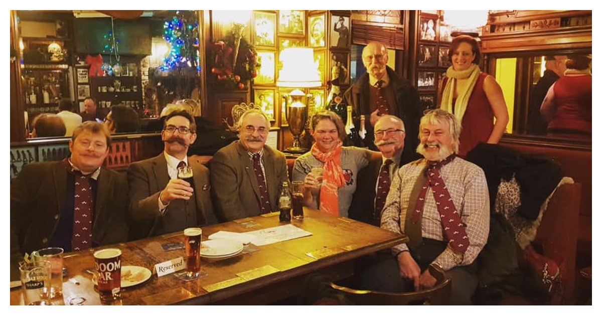 heronpaddington's tweet photo. Have you got a hirsute appendage of the upper lip, with graspable extremities, if so, join us tonight as our friends from the Handle Bar Club join us for some beer and general conviviality. Pop along and join in #firstfriday #handlebarclub #paddington #edgwareroad #marblearch https://t.co/rqDilQEuSa
