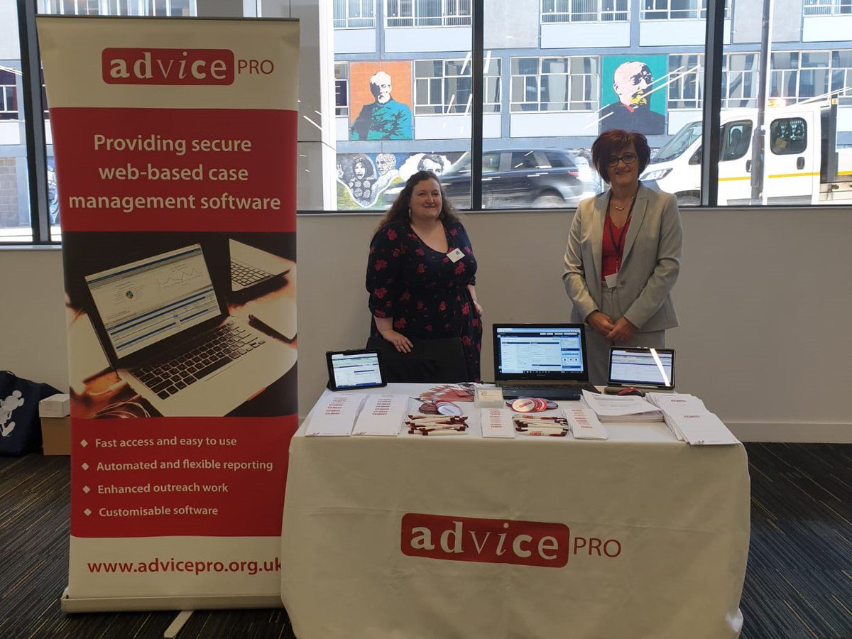 adviceprocm's tweet photo. We've been having a great day at @CPAGScotland - thanks to everyone who came up and said hello to Lynne and Lesley. #welfarerights2019 https://t.co/nOCuH8aiFJ