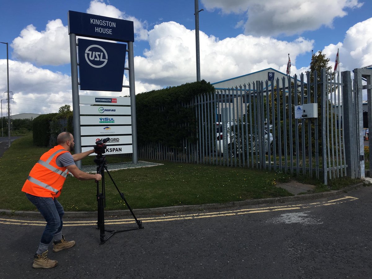 David Bell on site yesterday at USL Group HQ taking some video footage for our brand new corporate video! Coming soon... #Corporate #video #construction #USLGroup