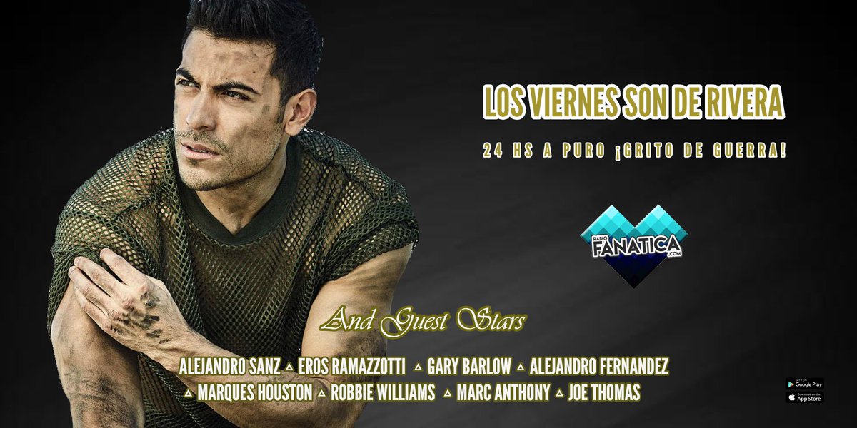 radiofanatica_'s tweet photo. Estamos #Live 24 hs con @_CarlosRivera &amp; #GuestStars

#LosViernesSonDeRivera

En : https://t.co/fJPoAfgkag | ❤️

Somos la radio de los #fans

⚡️ https://t.co/SvtICBWnNe