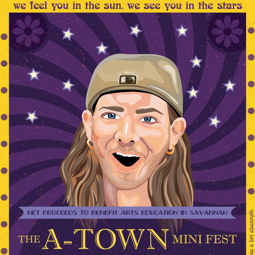 atownfest's tweet photo. The @atownfest was named for Alex Townsend (”A-Town”), a creative artist and musician who tragically died at the age of 21. Alex was known for encouraging and inspiring those around him to use art to reach their creative potential. | Artwork : Alana Downie &amp; Bri Ebenroth Design https://t.co/EL5cO5ia5J