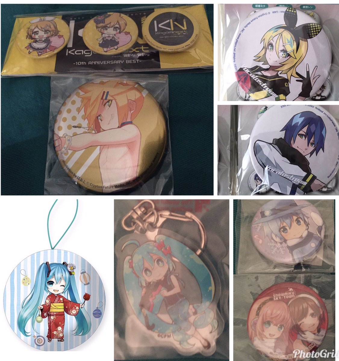 未開封品 鏡音リン 鏡音レン DIVA X ジョイポリス 缶バッジ
