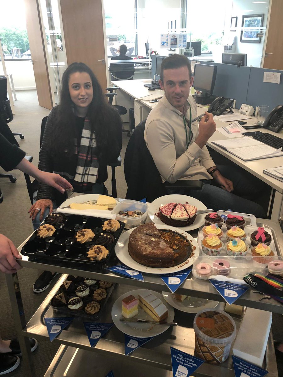 PWinstanley78's tweet photo. U199 holding a cake sale for @DimblebyCancerC. We're also taking part in the 50km walk this evening. Any donations can be made on the below link. https://t.co/KQ5AM6Yd0W #DimbleTea #U1Strong https://t.co/C8z9nueNKb