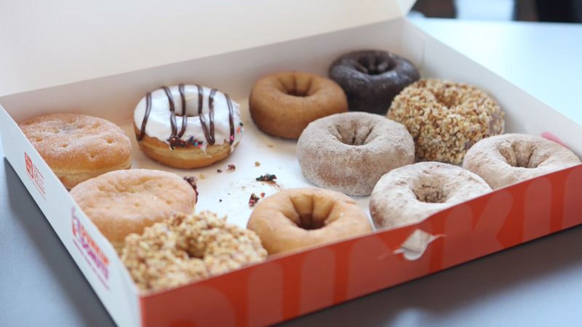 TheOnion's tweet photo. Not-That-Important Employee Snatches Best Donut In Box https://t.co/DB3wF97XRK https://t.co/Y8ifkmvrMz