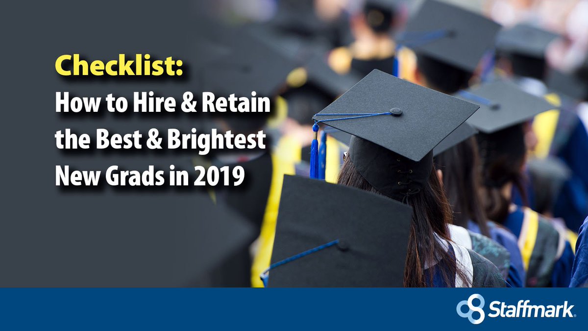 It’s graduation season, and our team created a whitepaper with tips to help employers recruit and retain the best and brightest new grads – on the blog! blog.staffmark.com/home/-/blogs/c…