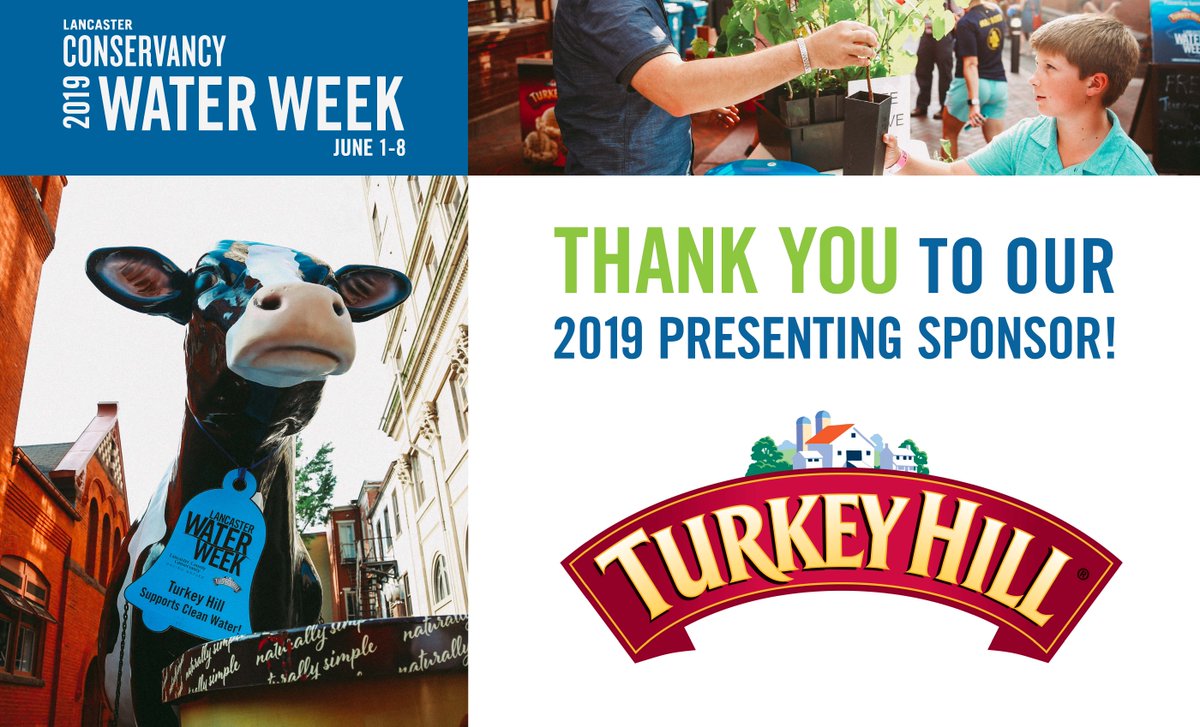 #LancasterWaterWeek would not be possible without our 2019 presenting sponsor, Turkey Hill Dairy! For the last three years, Turkey Hill Dairy has helped us celebrate, educate, and activate our community! Thank you for supporting clean water!