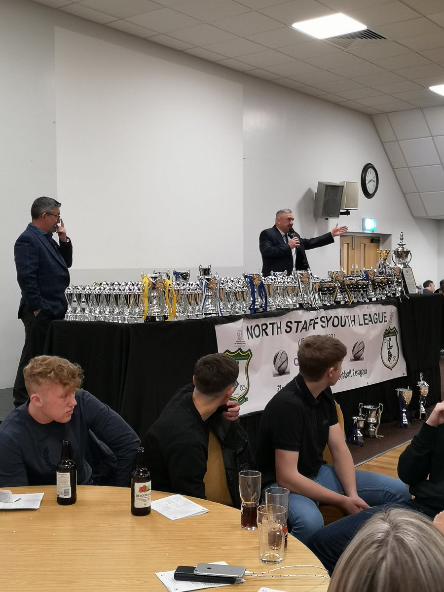 North Staffs Youth League presentation night.. One of those is ours. #leaguecupwinners