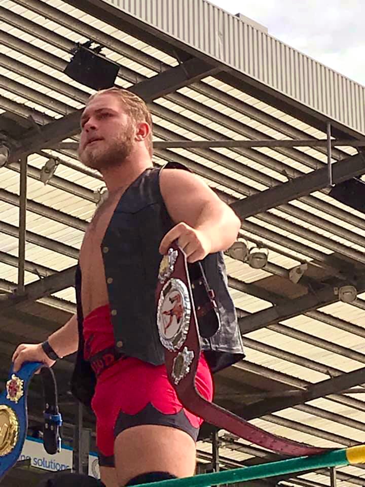 Oh you haven’t heard? There’s a new double Champion in town! #JaidentwoBelts #waw #whostheman #BritishWrestling