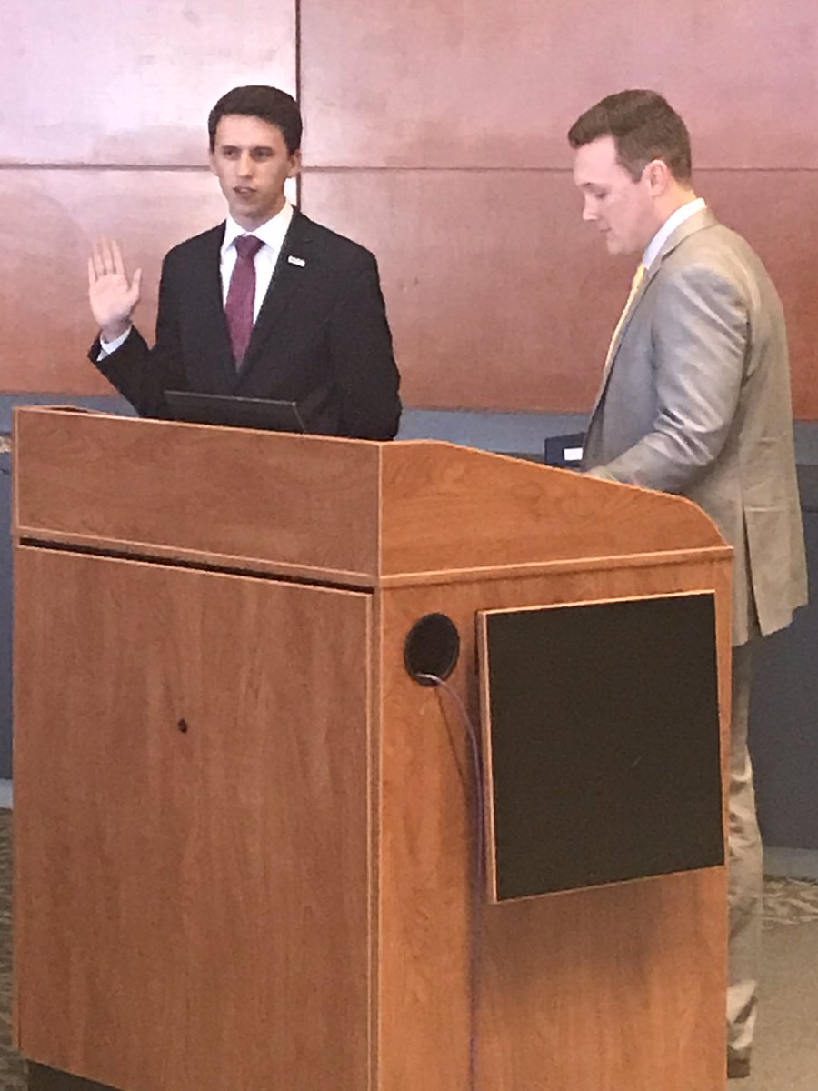 CUStuGovPres's tweet photo. My sincere congratulations go to the elected .@SGA_ECU President Mr. Colin Johnson, Vice President .@tay_chappell and the new assembly members who were all sworn in 4 their positions. Congrts once again and looking forward to working with you.

.@EastCarolin .@CUStudentGovt https://t.co/Pnkuppvpdg