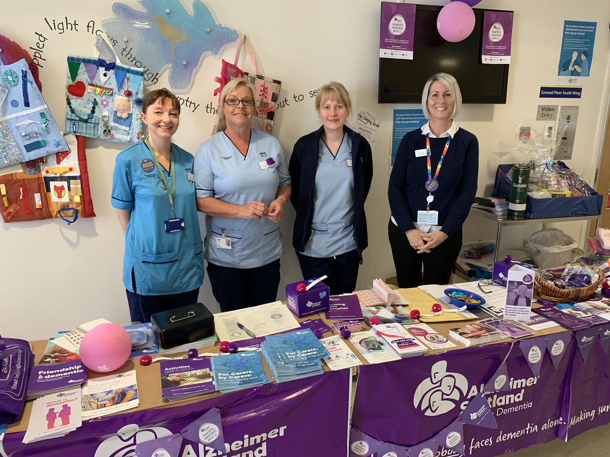 avb221's tweet photo. To all who took part during WGH DAW - we started with the Virtual Dementia Tour and ended the week hearing about the Herbert Protocol - fantastic! Whether it was through donating your time, your money or just coming to the stall to chat thank you everyone! @alzscot @NHS_Lothian https://t.co/Q9fTPLPGDz