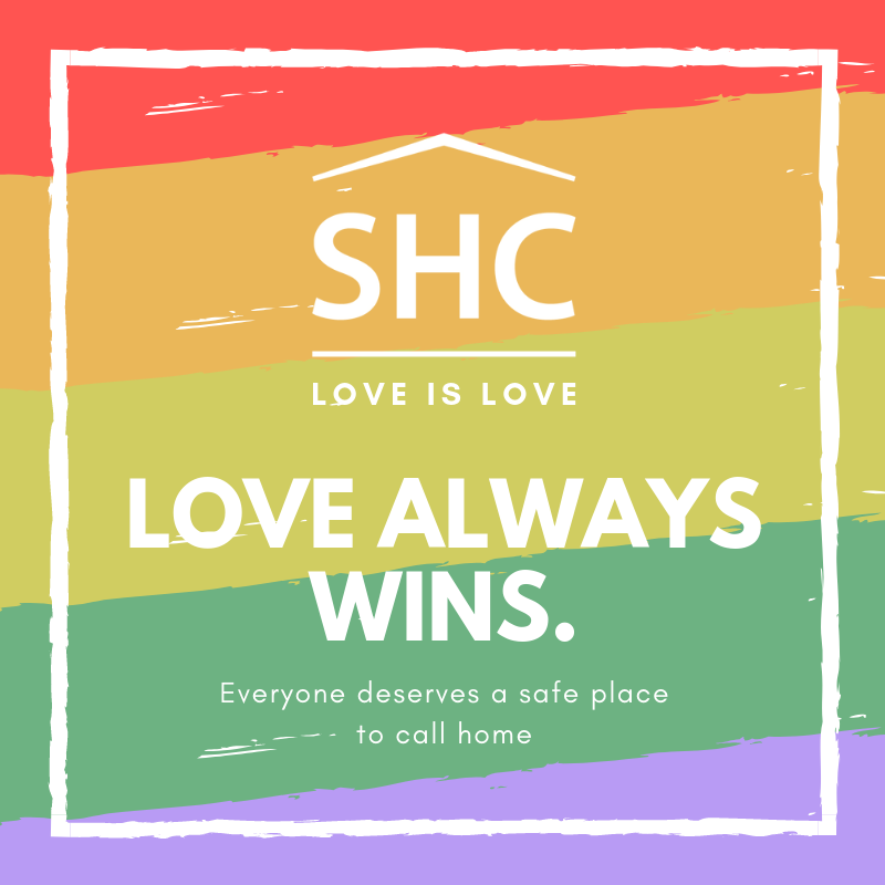 shc_nm's tweet photo. Everyone deserves a safe place to live. Happy Pride Month! #endhomelessnessforgood #PrideMonth #Pride2019 https://t.co/WKYy3o0z7y
