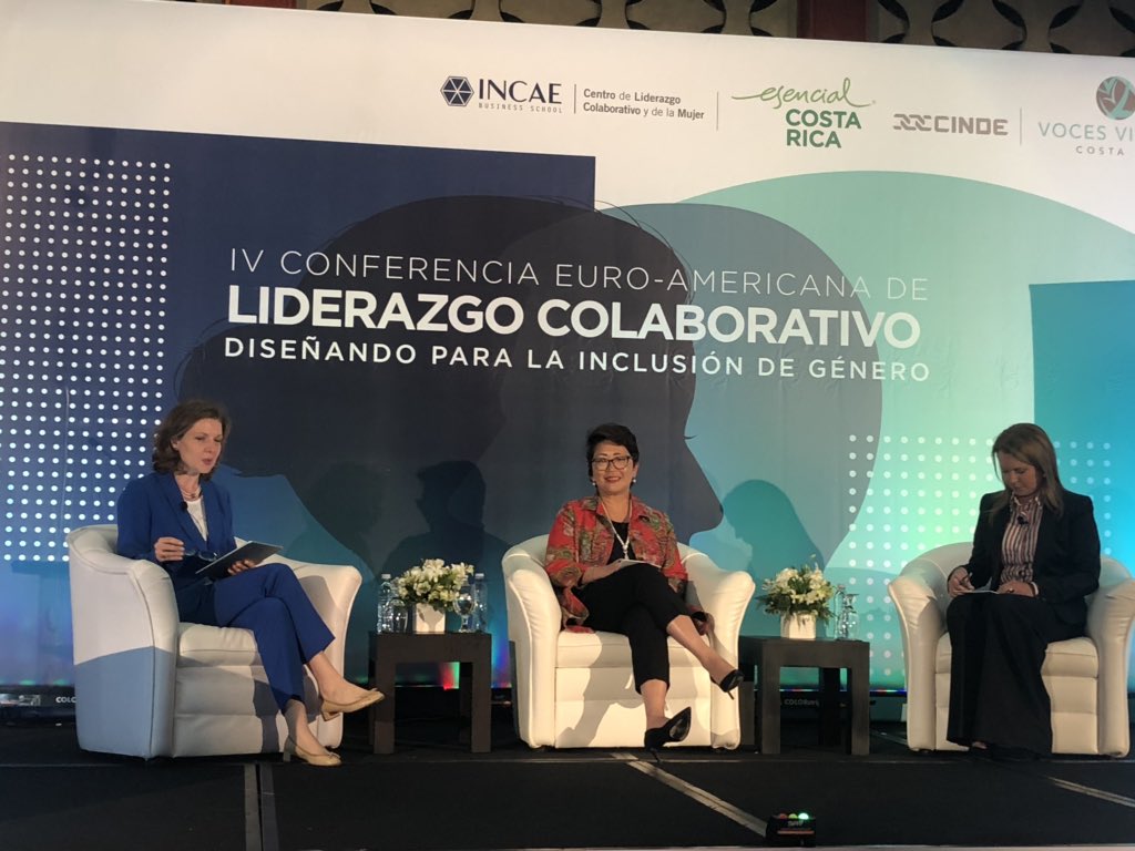KGonzalezCar's tweet photo. #CEALC19 “ Rose Wang sharing her views on collaboration and leadership with Margarita Herdocia en el tema Liderazgo Colaborativo. https://t.co/ykzXQThyMN