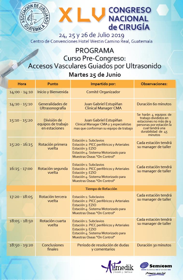 Asocirgua's tweet photo. CURSO PRE CONGRESO ACCESOS VASCULARES GUIADOS POR ULTRASONIDO https://t.co/k0w6nyPMCs