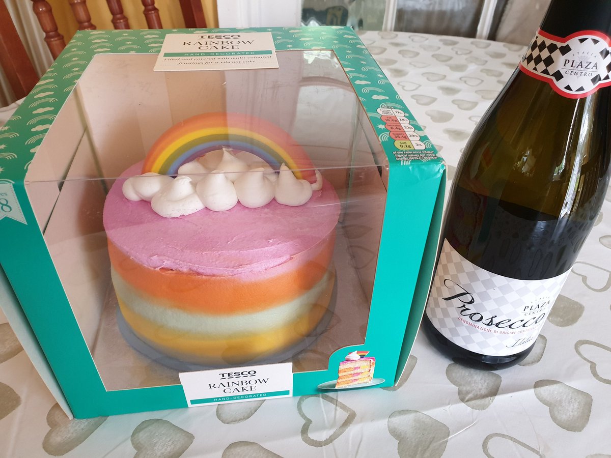 M4MHA's tweet photo. Can't believe it we've just finished Chloe's rainbow cake and a rainbow appears in the sky. #SignFromHeaven https://t.co/zCYjNBOf1G