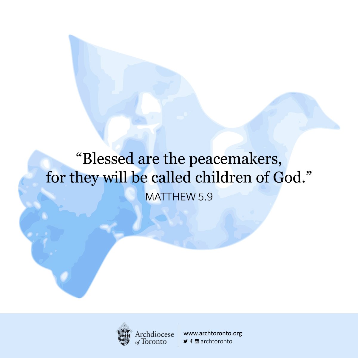 archtoronto's tweet photo. On Saturday, June 8, at 1 p.m., Pope Francis invites everyone to dedicate one minute for peace. Let us all prayer together for a more fraternal world. #prayforpeace https://t.co/t4jZvpWEvD