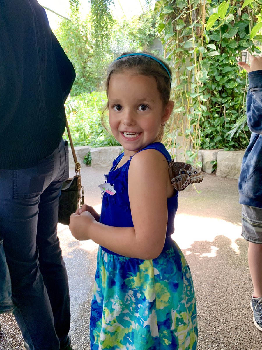 LauraLee's tweet photo. Hudson and Leah were lucky enough to have a butterfly land on them! Evelyn and Eli enjoyed petting the millipede. https://t.co/xpeeFM2tU9