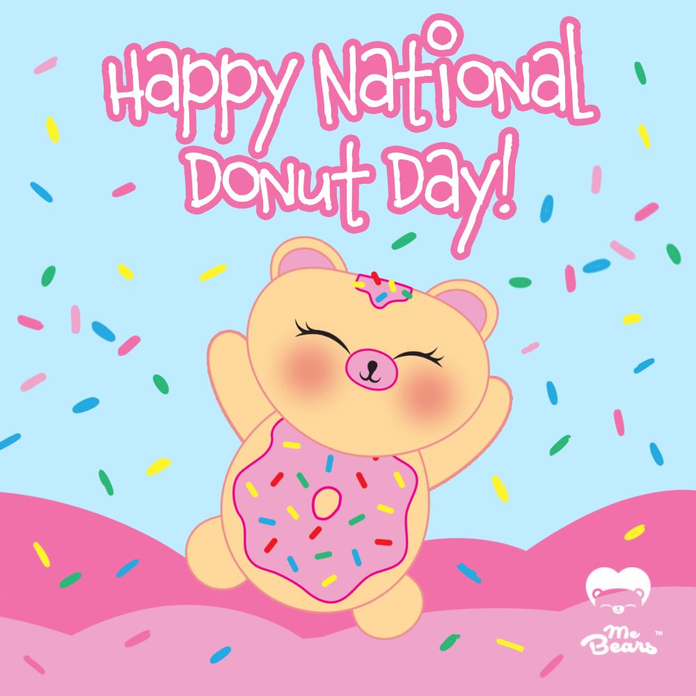 MeBearsClub's tweet photo. Donut fear, National Donut Day is here! 🍩 #NationalDonutDay #NationalDoughnutDay https://t.co/BpkOzexamu
