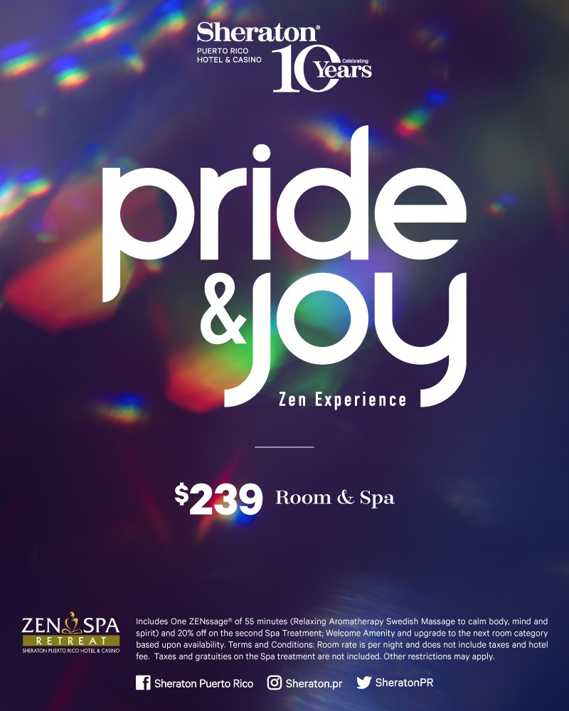 Your staycation awaits! 🌈
Join us during June for an amazing stay, and enjoy an exclusive ZENssage experience.

Includes: 
Zen Spa Experience

For reservations: bit.ly/2EDfa9r 

#EquallyWelcome #PrideMonth #loveislove