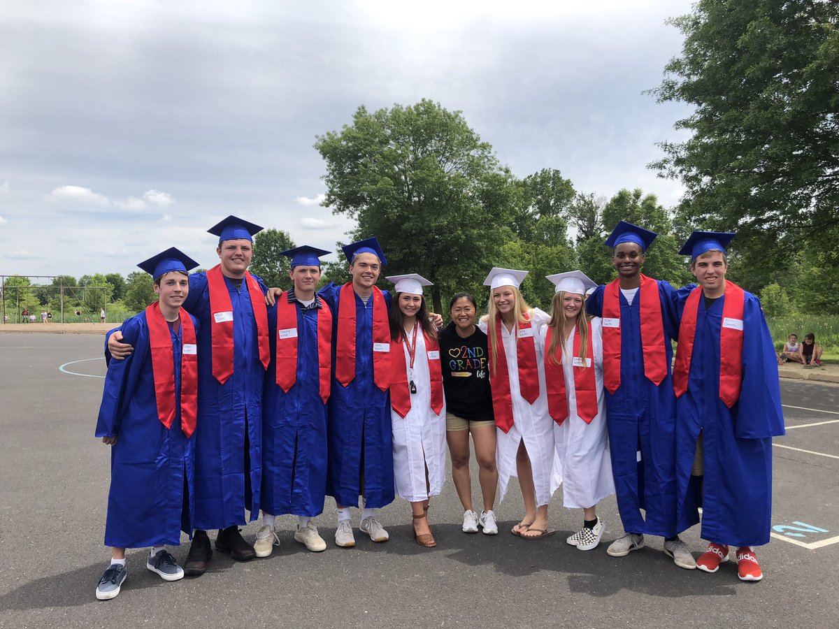 My absolute favorite tradition! My former third-grade students are seniors!