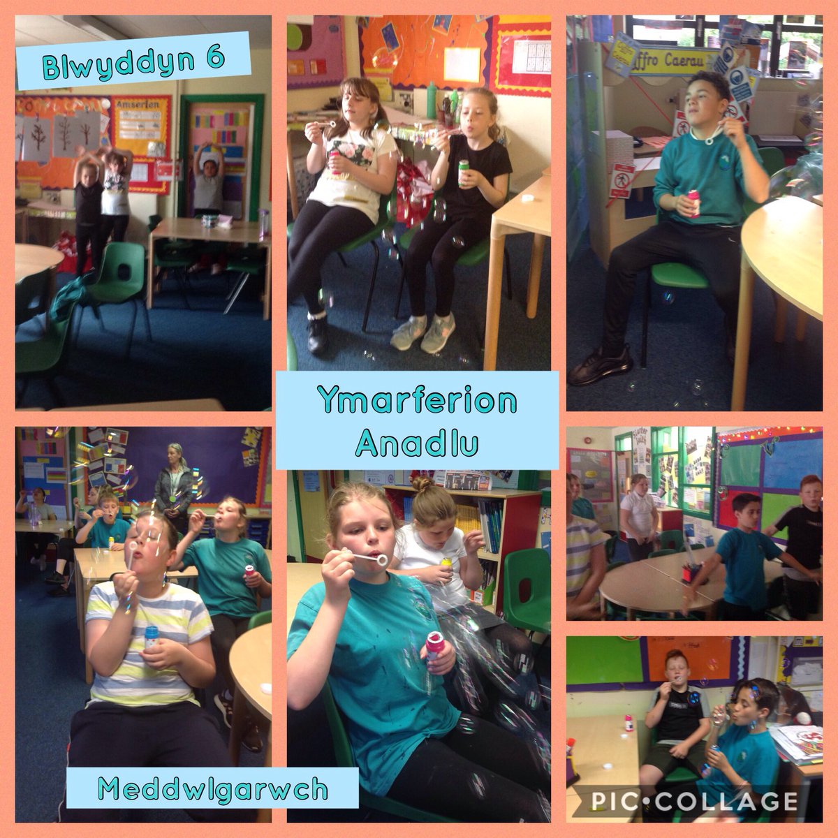 YGNantCaerau's tweet photo. Ymarferion anadlu gyda Blwyddyn 6 ๐ฃ๐
Breathing exercises with Year 6.
#mindfulness #meddwlgarwch
#changesweek #wythnosnewidiadau #CwricwlwmiGymru #CurriculumForWales https://t.co/PxC17efTll