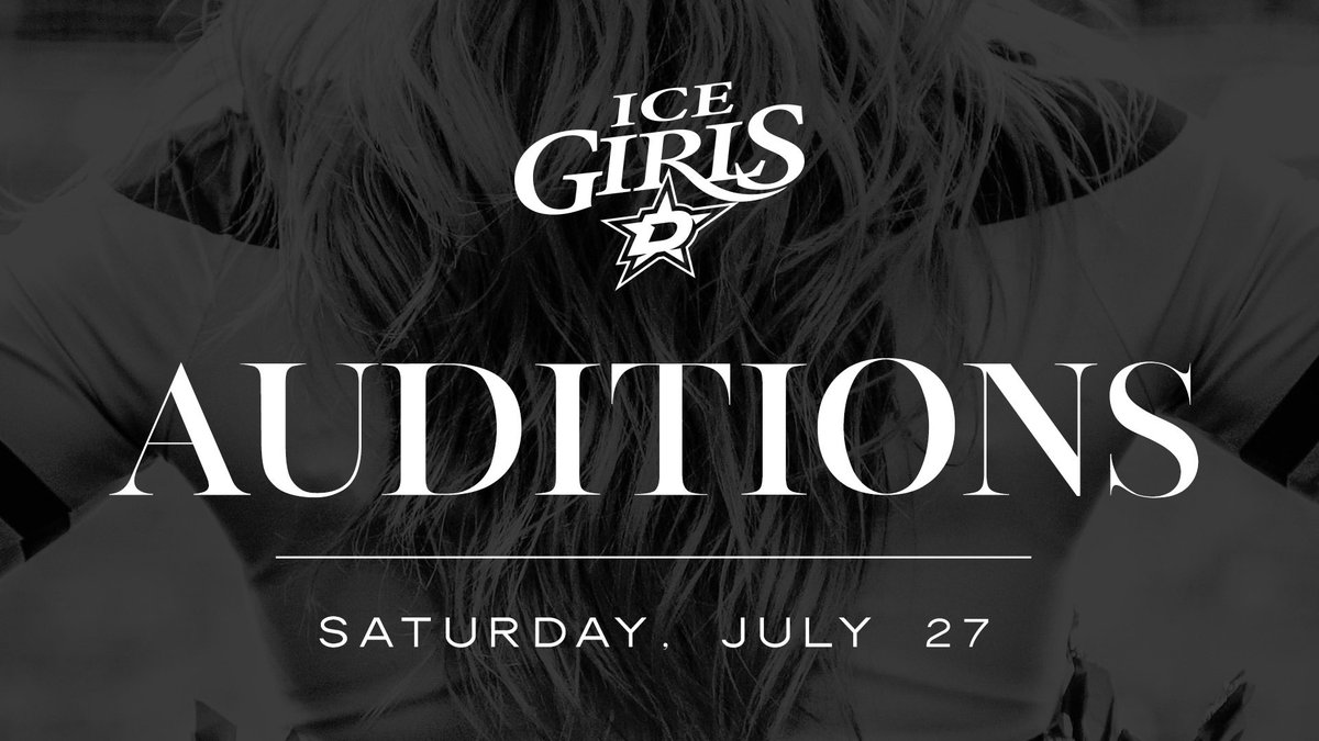 StarsIceGirls's tweet image. ⭐️SAVE THE DATE⭐️
Dallas Stars Ice Girls auditions will take place on Saturday, July 27 in Frisco. More details to follow soon! #icegirls #DSIG #dancers #skaters