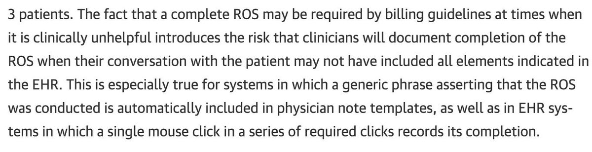 Jacobr's tweet photo. The Review of Systems is not evidence-based, and (like oh-so-many other traditions) it persists at the core of what we call on physicians to do every day .. n times.  #ashamed.  https://t.co/P57eLgsjqP https://t.co/kNL08CajzA