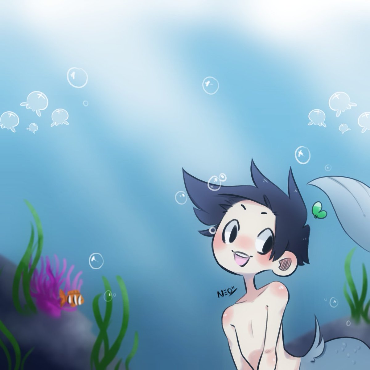 AoiTheMew's tweet photo. #Draw #drawing #Artist #art #Anime #otaku #tutorial #doodle #animeartshelp #animeart #animepic #animeboy #Neo_ #myart #digitaldraw #neo_oc #ocdrawing #ocart #digital #medibang #digitalart #ocean #animestyle  #spaceboyo #meermaid https://t.co/0XYGpq4esO