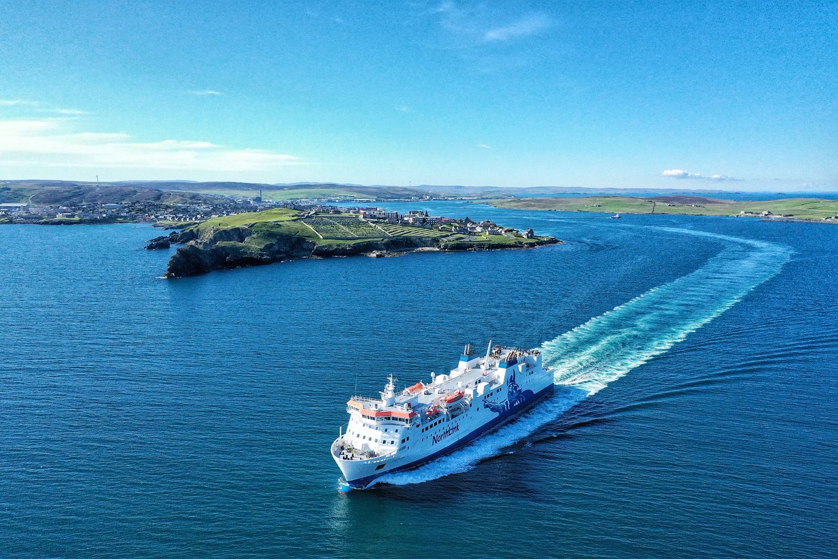 What a stunning #summer day here in #Shetland and a flat calm sailing for @NLFerries M/V Hjaltland @PromoteShetland @VisitScotland #visitshetland @lonelyplanet #dronephotography #dronesdaily #dronelife #sun #niceweather