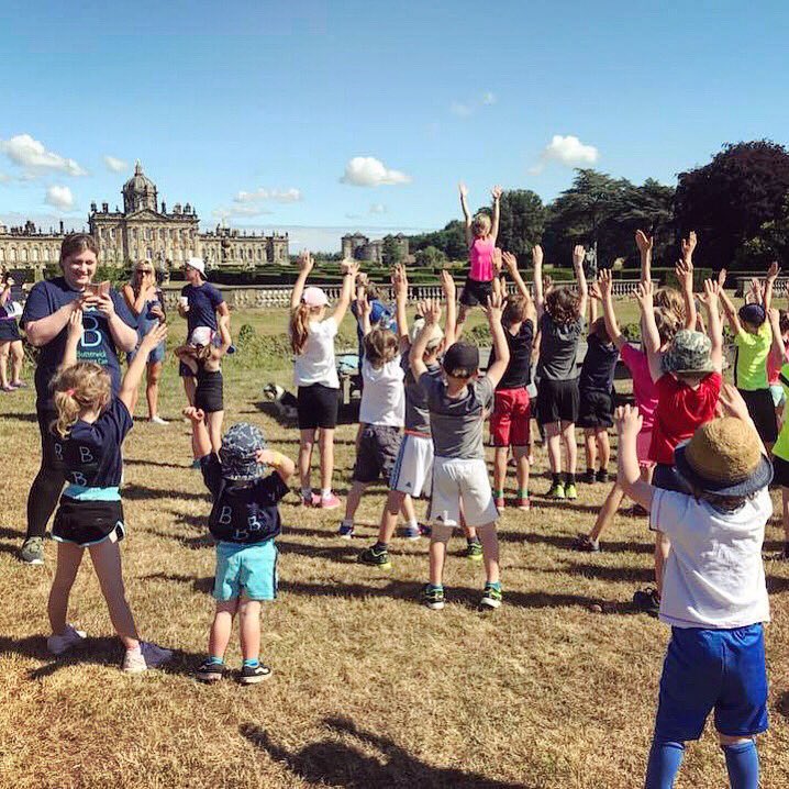 CastleHoward10k's tweet photo. It’s all about the warm up at the Castle Howard Trail Races! Limber up for the 10K and 5K adult races, and the 2K and 1K children’s races on Sunday 30th June. Book now at https://t.co/NW26cKN1EL #UKRunChat #trailrunning #castlehoward @CastleHowardEst https://t.co/oYllw20L7A