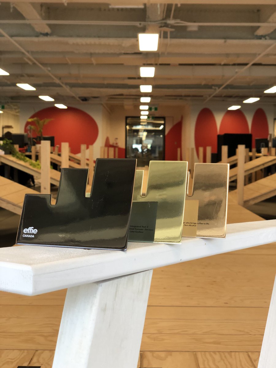 Here we see three <a href="/EffieAwards/">Effie Worldwide</a> chilling on our dock after a big night. One Grand Prize for <a href="/LotoQuebec/">Loto-Québec</a>, another Gold for <a href="/LotoQuebec/">Loto-Québec</a> and a Bronze for <a href="/VanHoutteCoffee/">Van Houtte</a>.