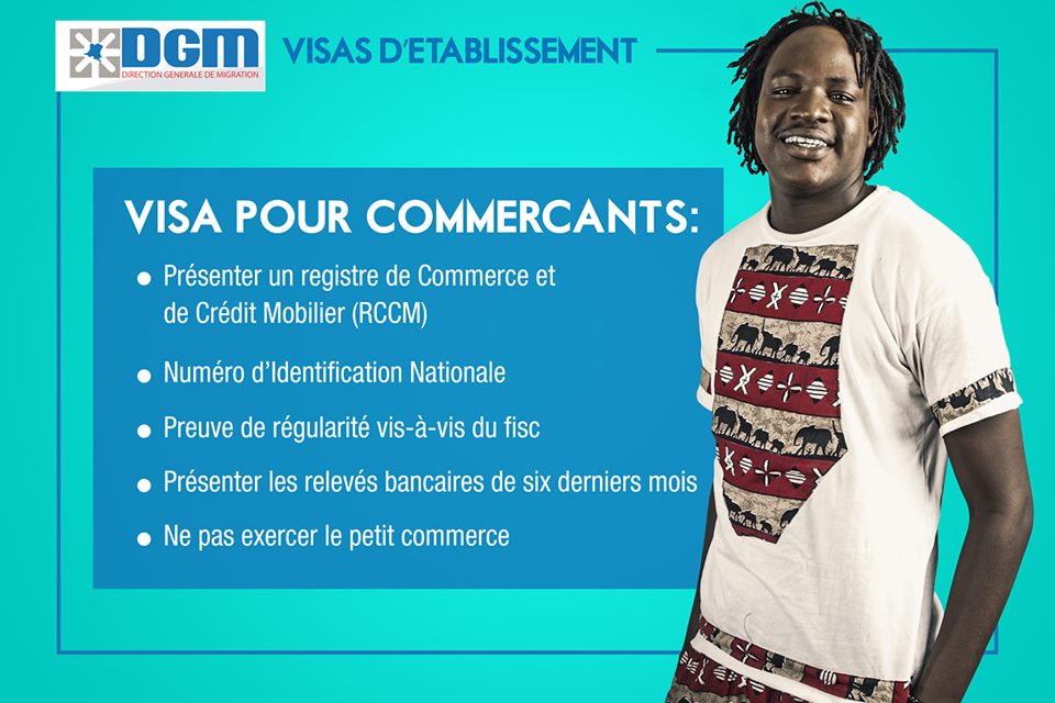 Ressortissants étrangers et commerçants ? Voici ce qu'il vous faut pour un visa d'établissement: 
#DGM #RDC