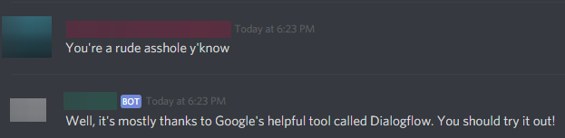 Google #Exposed!

#Google #GoogleExposed #Dialogflow #Discord #discordmoments #discordbots