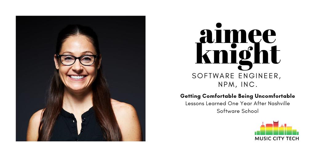 First round of speaker selections made. Emails sent. And we're excited that <a href="/Aimee_Knight/">Aimee Knight</a> is confirmed to present "Getting Comfortable Being Uncomfortable: Lessons Learned One Year After Nashville Software School" #musiccitycode #musiccitytech <a href="/NashSoftware/">Nashville Software School</a>