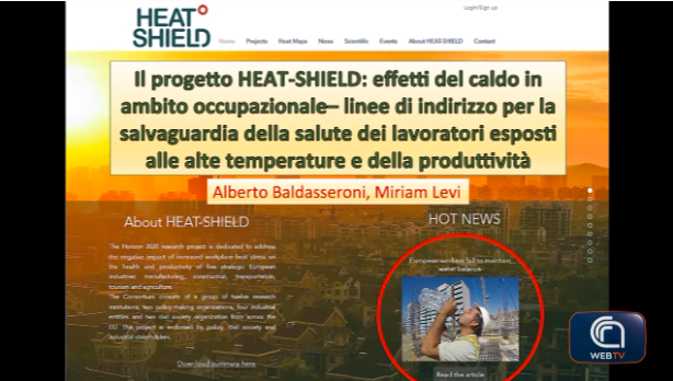 CNRsocial_'s tweet image. Dalla #CnrWebTV &apos;Contrastare lo ‘stress da calore’ sul luogo di lavoro&apos;
All&apos;@UNI_FIRENZE con #Cnr-Ibimet per la presentazione del progetto #HEATShield e della piattaforma per la prevenzione personalizzata del grado di rischio da elevate temperature
📺 cnrweb.tv/contrastare-lo…