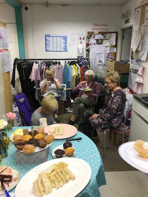 ShopStw's tweet photo. A lovely way to end #VolunteerWeek2019 at #StWilfridsHospice #Hailsham shop. We all had a lovely time getting together for an afternoon tea party, to say a HUGE thank you for all the hard work and loyalty our fabulous volunteers give. https://t.co/4c7nD6Ks69