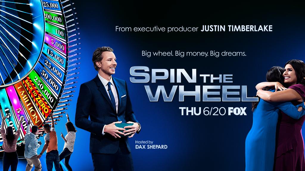 Fox26houston Big Wheel Big Prizes Dax Shepard Hosts Spin The Wheel Premiering Thursday June th On Fox26