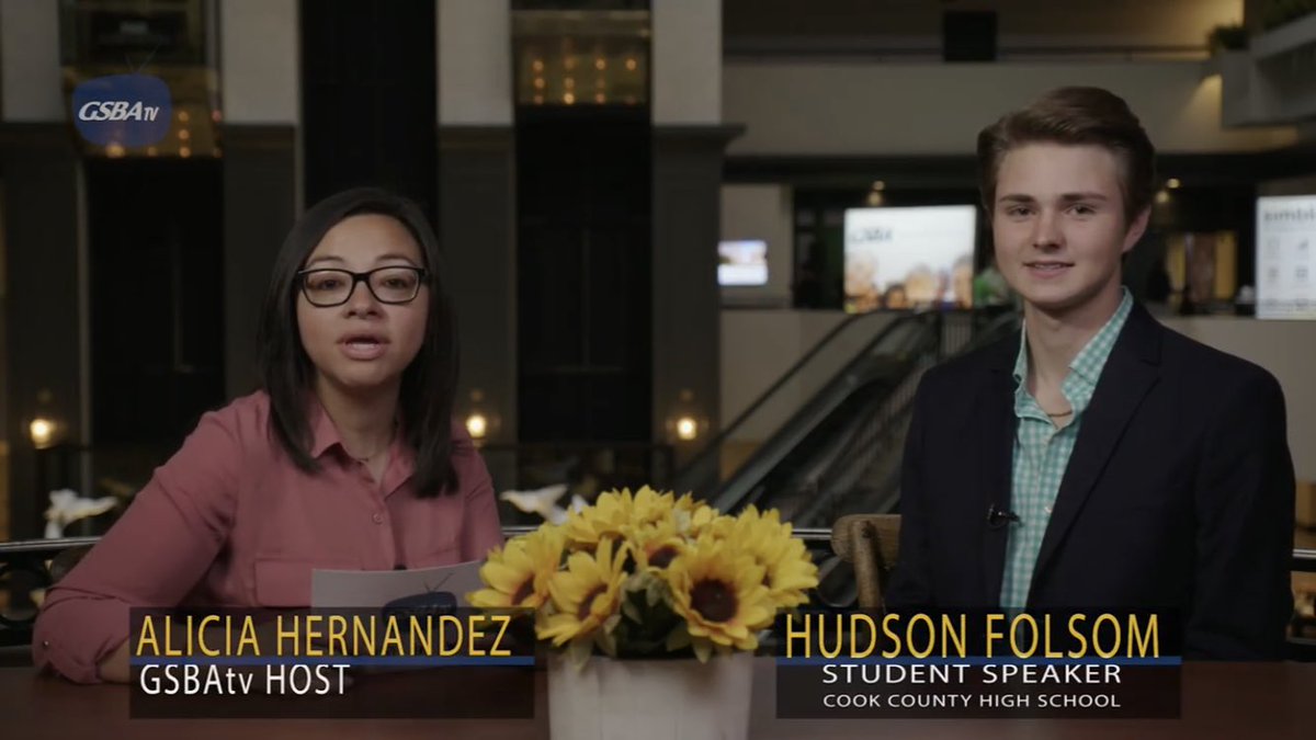 gsbacomm's tweet photo. Here’s our #GSBATV Interview with Hudson Folsom of @cookhigh! Watching the entire video on YouTube: https://t.co/qFHTCpJuga #GSBASC19 https://t.co/oSYfRr99zR