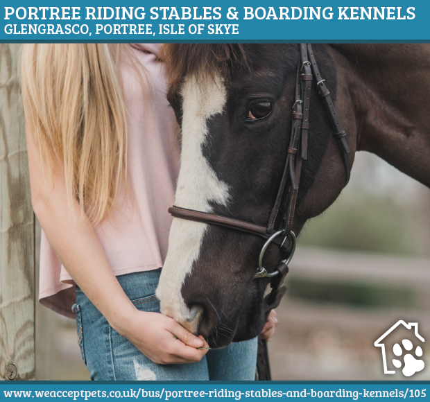 WeAcceptPets's tweet photo. Portree Riding Stables and Boarding Kennels on the #IsleofSkye is set within 70 acres. Their #stables are the perfect place for those looking for a high quality #livery. 

https://t.co/0m5WxGiBEt

#RidingStables #BoardingKennels #Glengrasco #DogBoarding #DogLovers #Dogs #Horses https://t.co/5kftL2NnIs