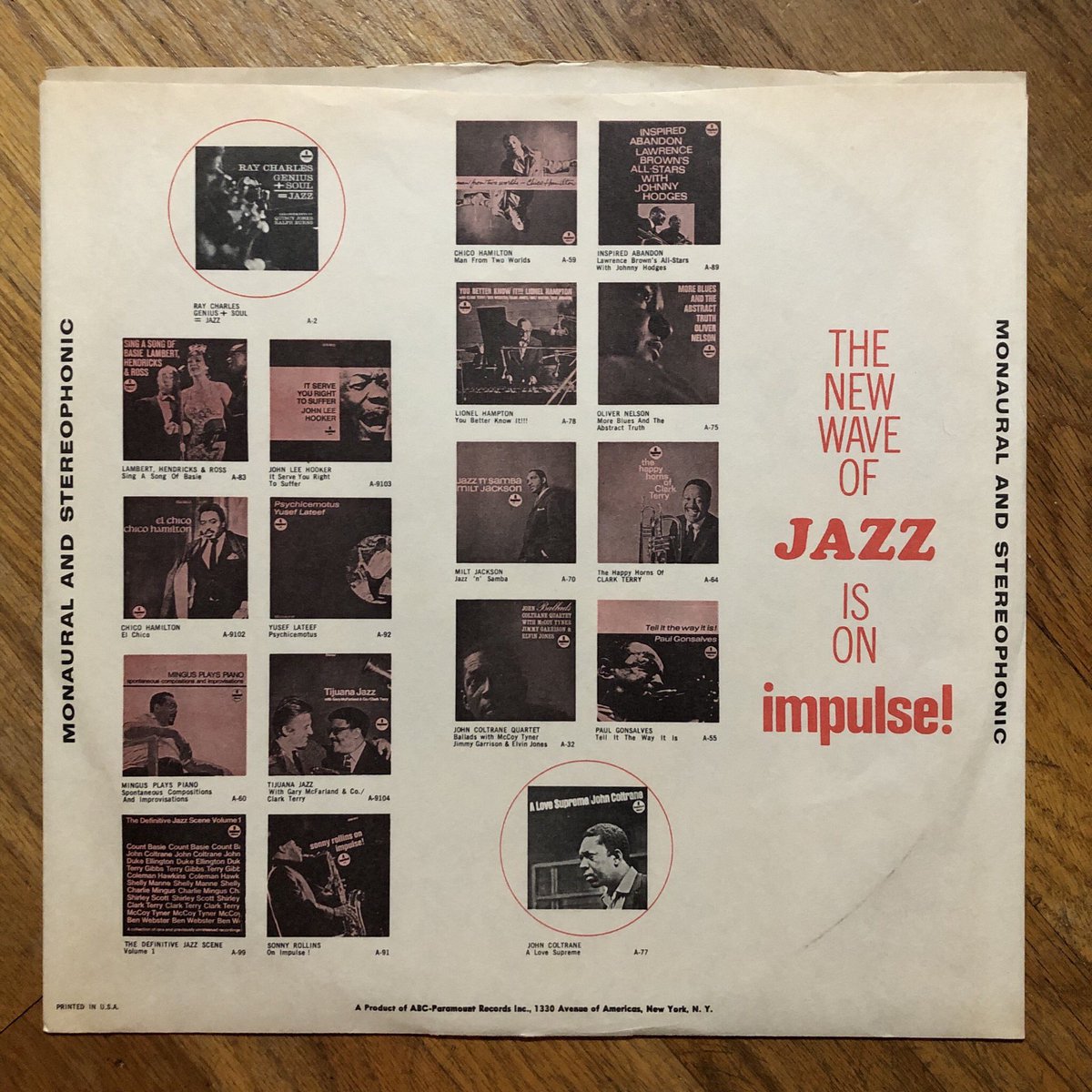 TheLeesOfMemory's tweet photo. #CurrentSpinner #YusefLateef #AFlatGFlatAndC #Monaural Still processing through some of my #MusicCityRecordCollectorsConvention scores, this LP is tremendous but of course I knew it would be! 🧡🖤 @impulselabel #TheNewWaveOfJazzIsOnImpulse https://t.co/IaGXll6xwf