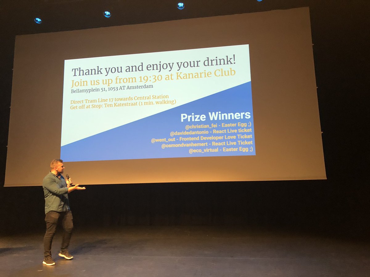 ovhemert's tweet photo. Thanks to @nodejsconfnl #NodeConfNL , next conference: @reactlivenl https://t.co/CLdsLnpFDB